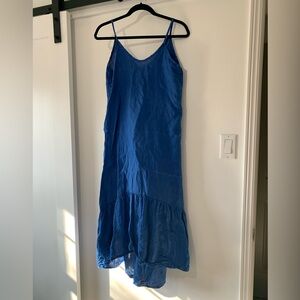 Blue cotton dress